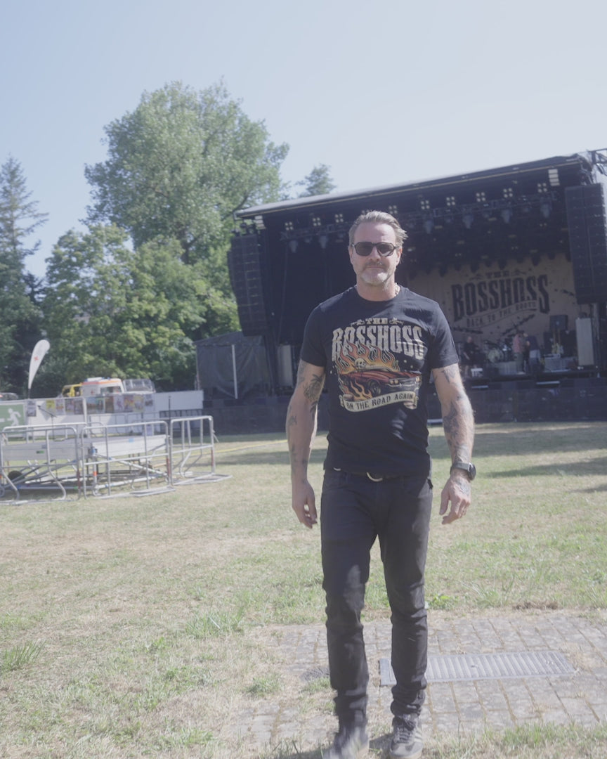 The BossHoss Merchandise. On The Road Again Shirt präsentiert von Sir Frank Doe